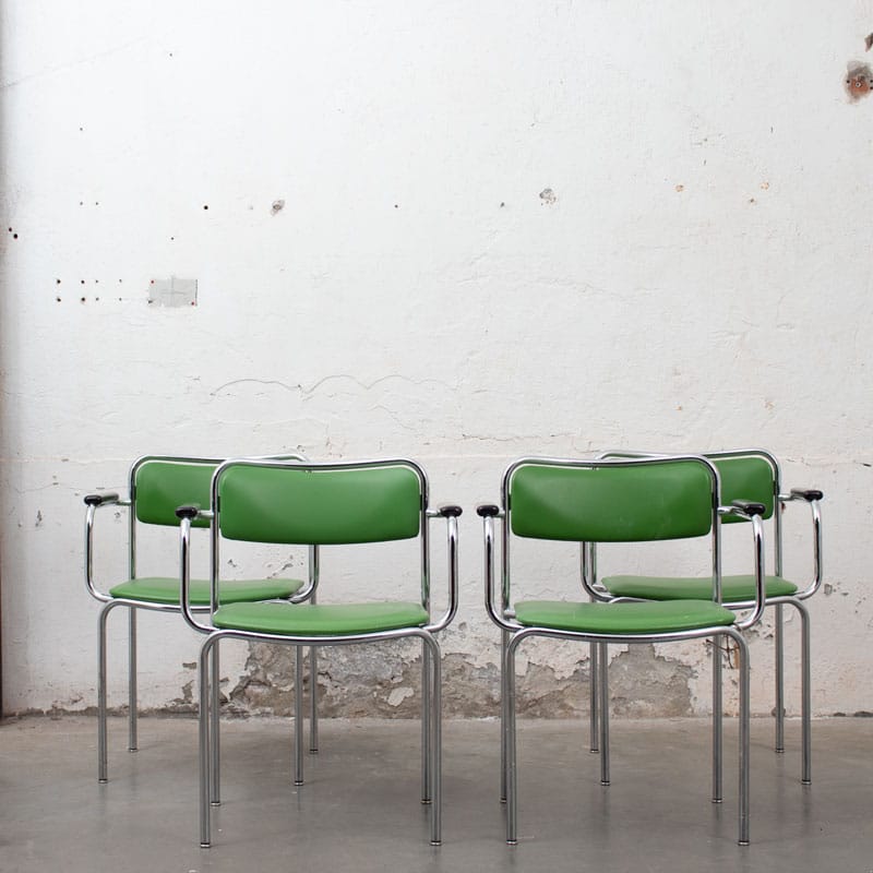 Intimidatie hoogte Religieus Bestel de Retro stoelen set | groen online bij De Handelsfabriek